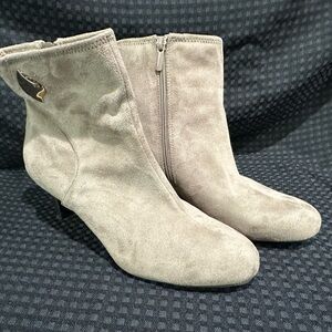 Beige Ankle Boots. New. Stylish. Soft Material.
